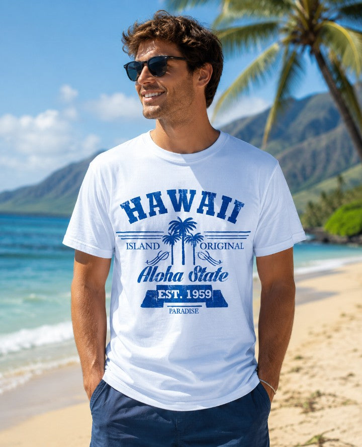 Hawaii Aloha State Cotton T-Shirt